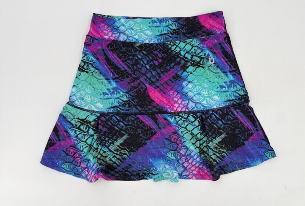 Dona Jo Skort Womens size 2 Multicolor A-Line Pull On Lined Activewear